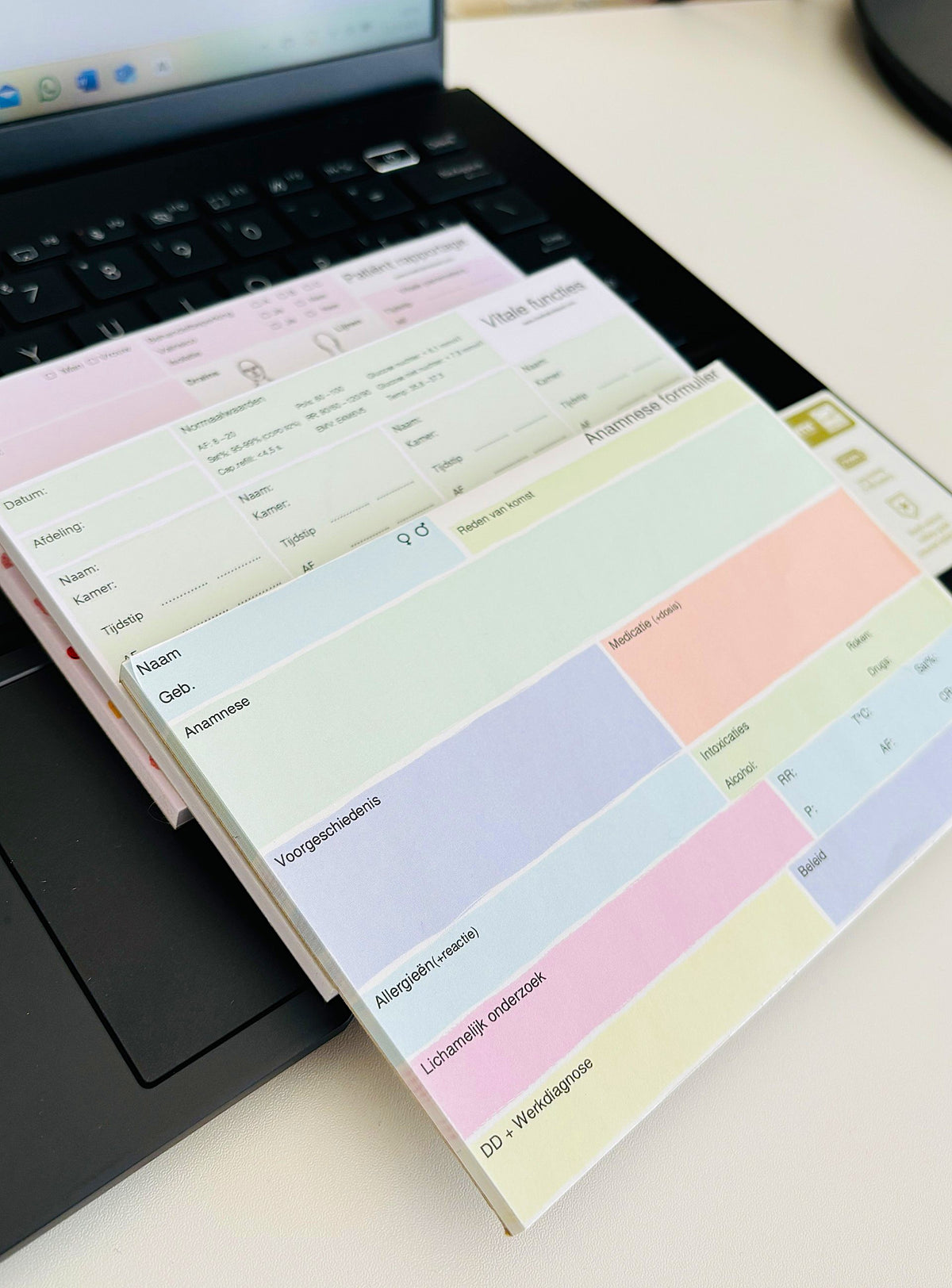 Vitale Functies Notitieblok A6 – Verpleegkundigen & Zorgprofessionals | MedicalNotepad